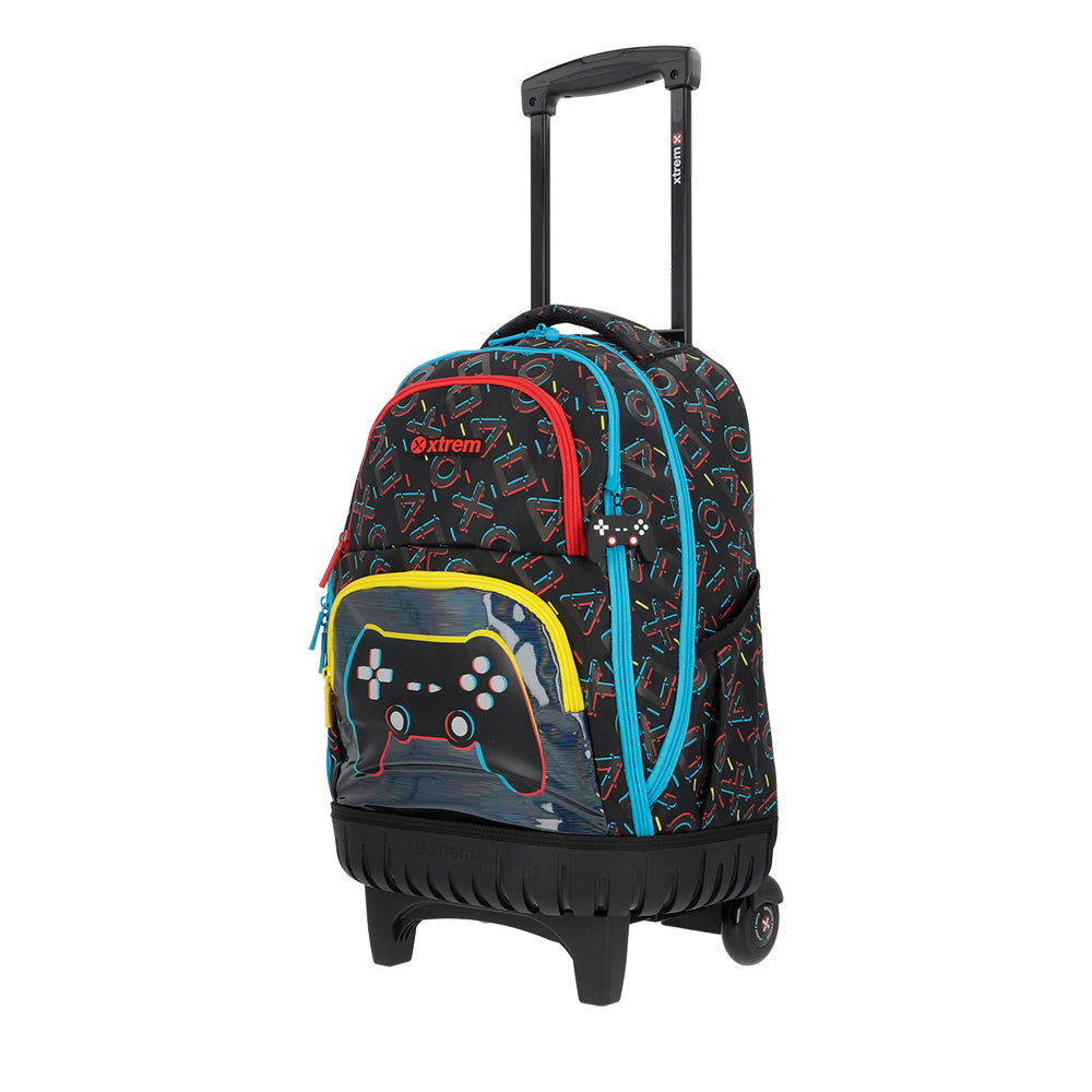 Mochila de Rodinha masculina infantil Cross preta