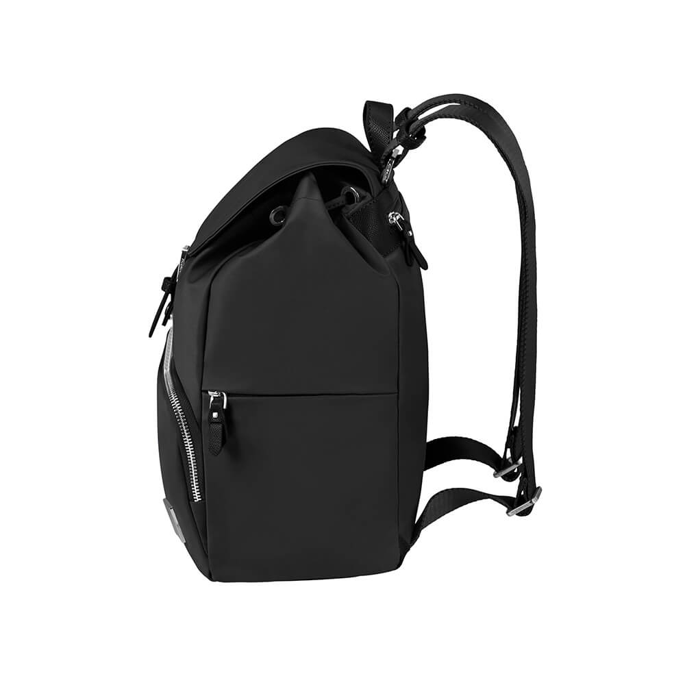 Mochila Samsonite Essentially Karissa com 3 Bolsos Preta