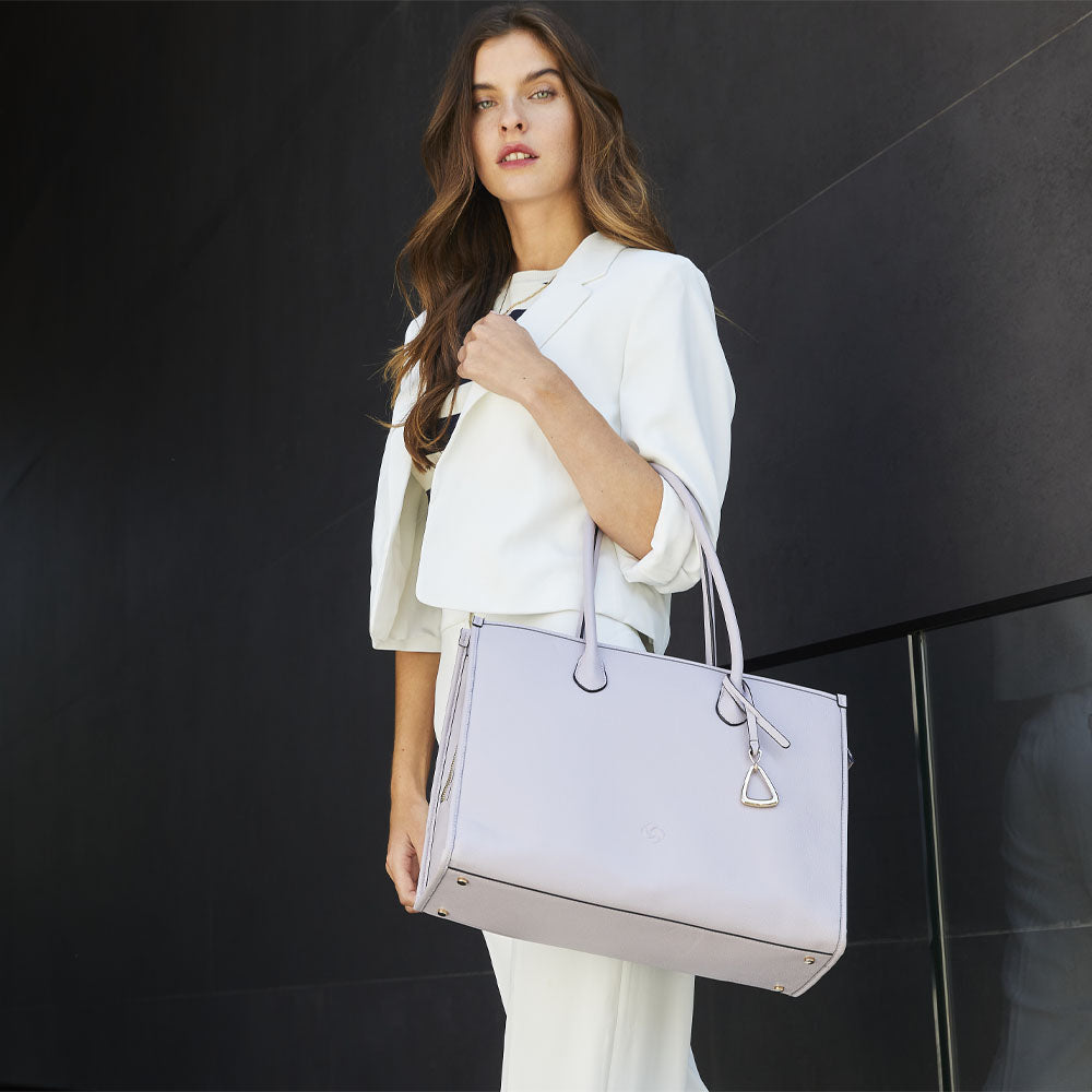 Bolsa Tote para notebook Neverending 14.1" Light Taupe