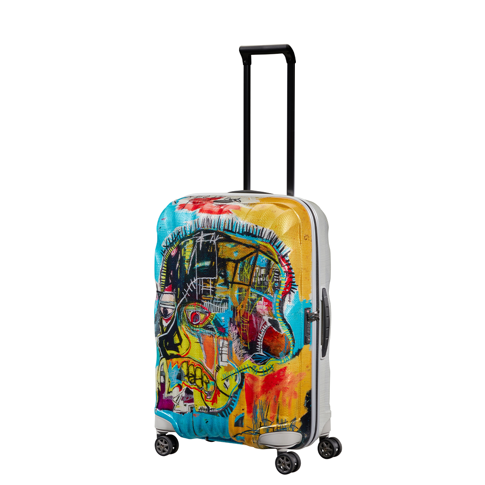 Maleta de cabina C-LITE Mediana x Basquiat Untitled Skull