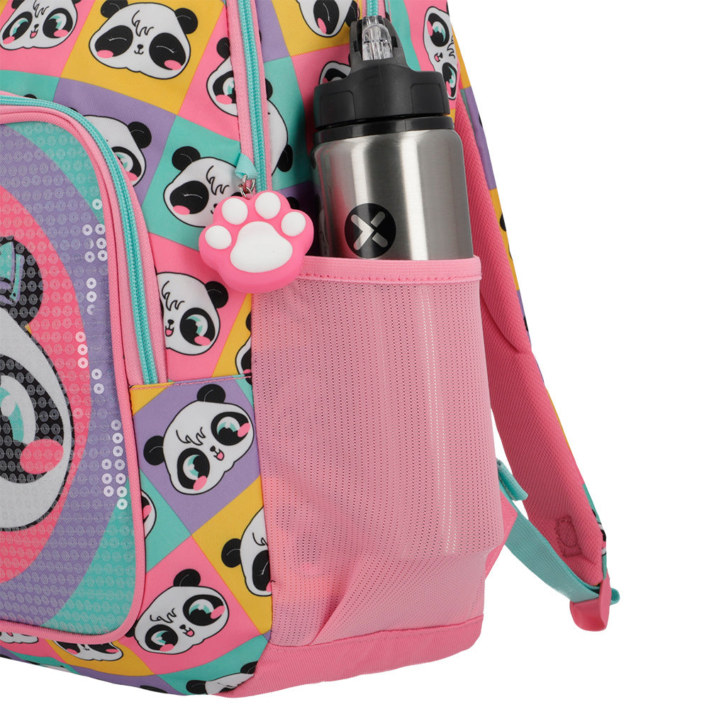 Mochila feminina infantil Hopper Panda Colorida