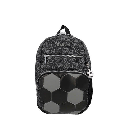 Mochila masculina infantil Bolt Futebol Preta