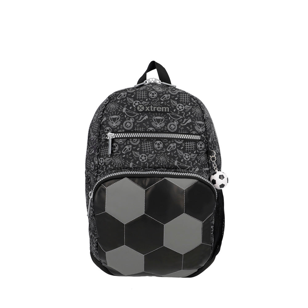 Mochila masculina infantil Bolt Futebol Preta