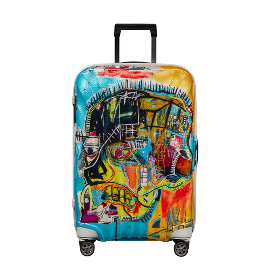Maleta de cabina C-LITE Mediana x Basquiat Untitled Skull