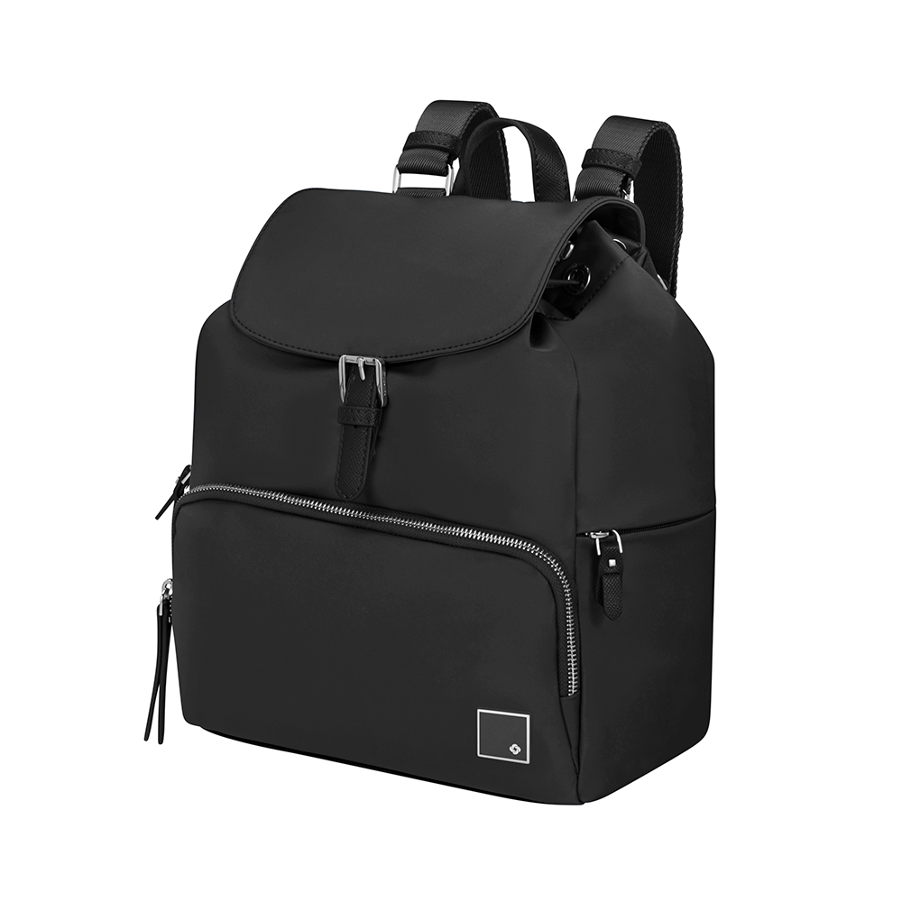 Mochila Samsonite Essentially Karissa com 3 Bolsos Preta