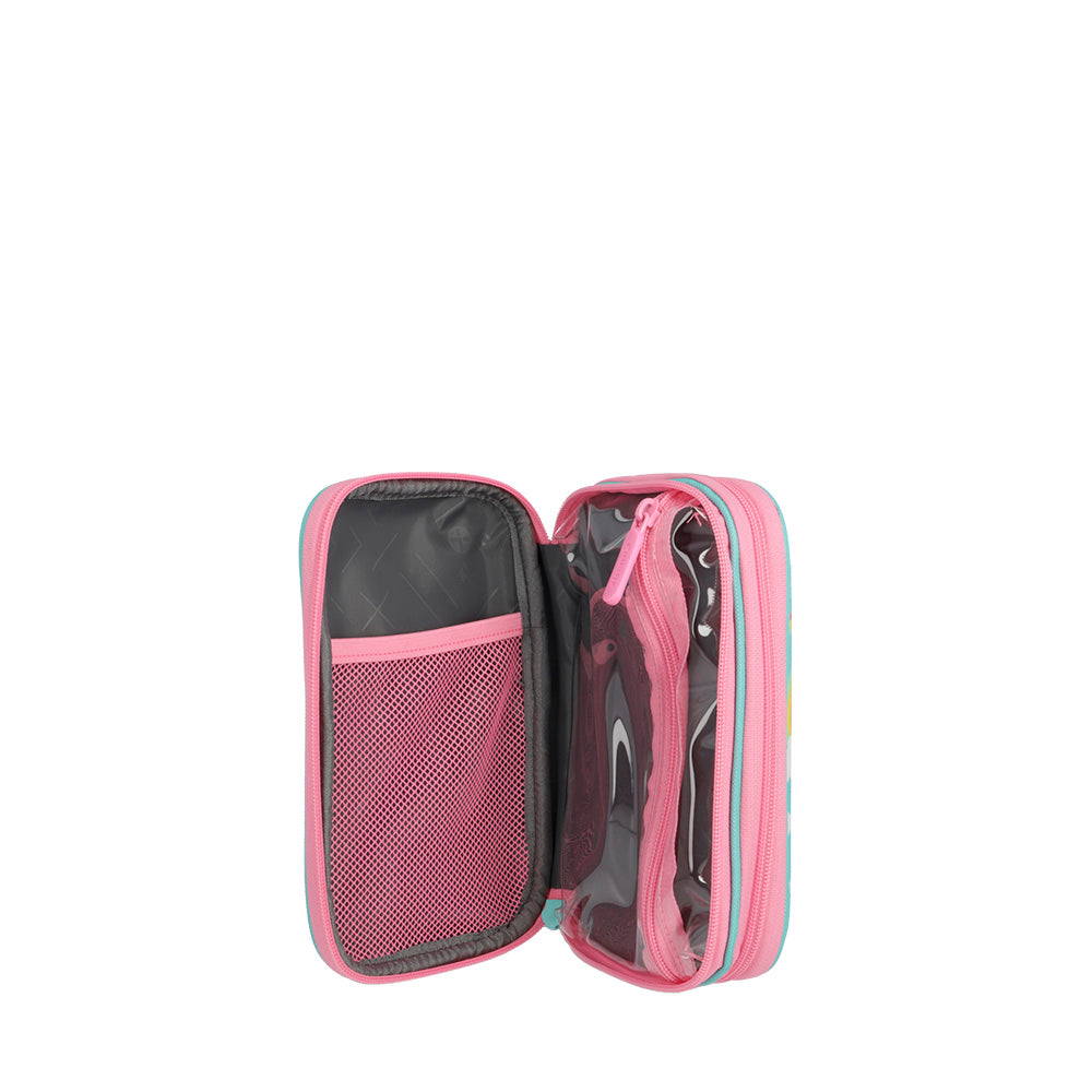 Estojo infantil feminino Tucson Gato Verde Água