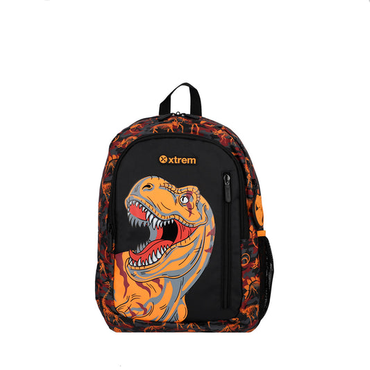 Mochila masculina infantil Logan Dino Laranja