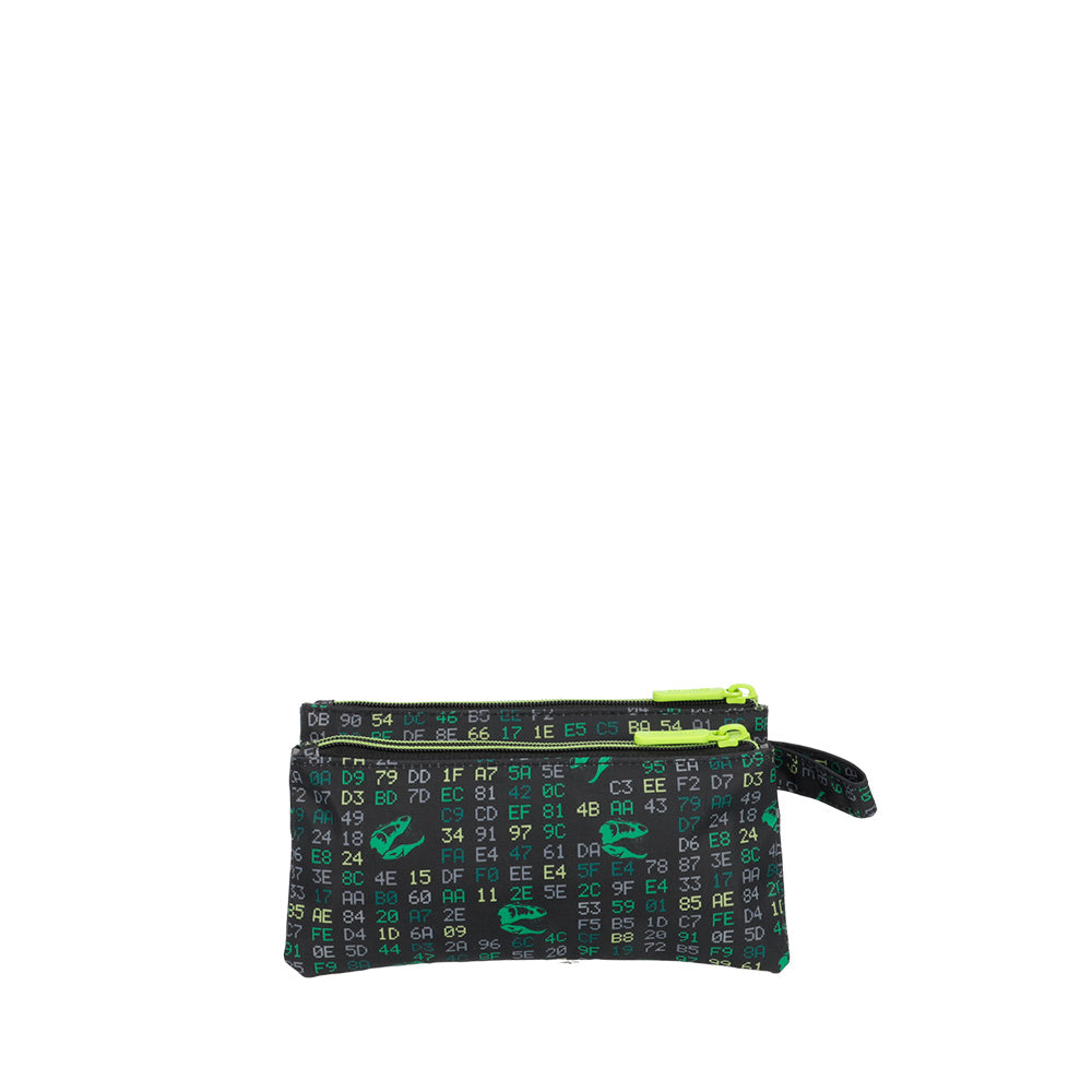 Estojo infantil masculino Trinity Dino Verde