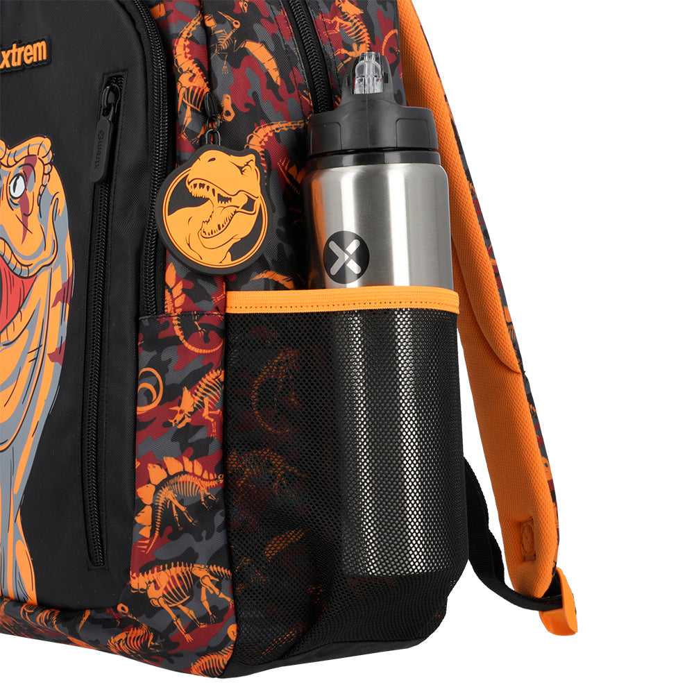 Mochila masculina infantil Logan Dino Laranja