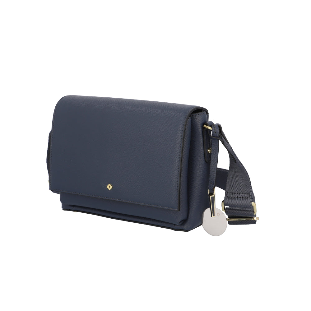 Cartera Roundtheclock Shoulder Bag+Flap Deep Blue