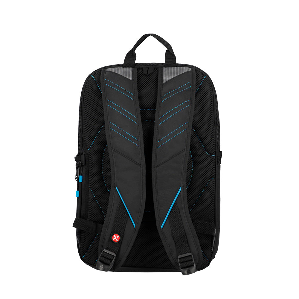 Mochila para Notebook 17" masculina Gamerpack Preta e Azul