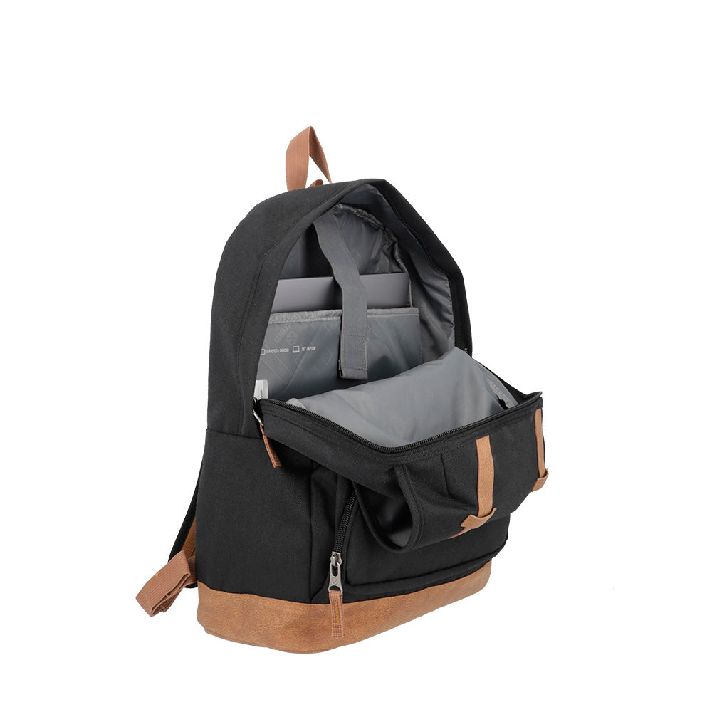 Mochila para Notebook 16" masculina Straps Preta