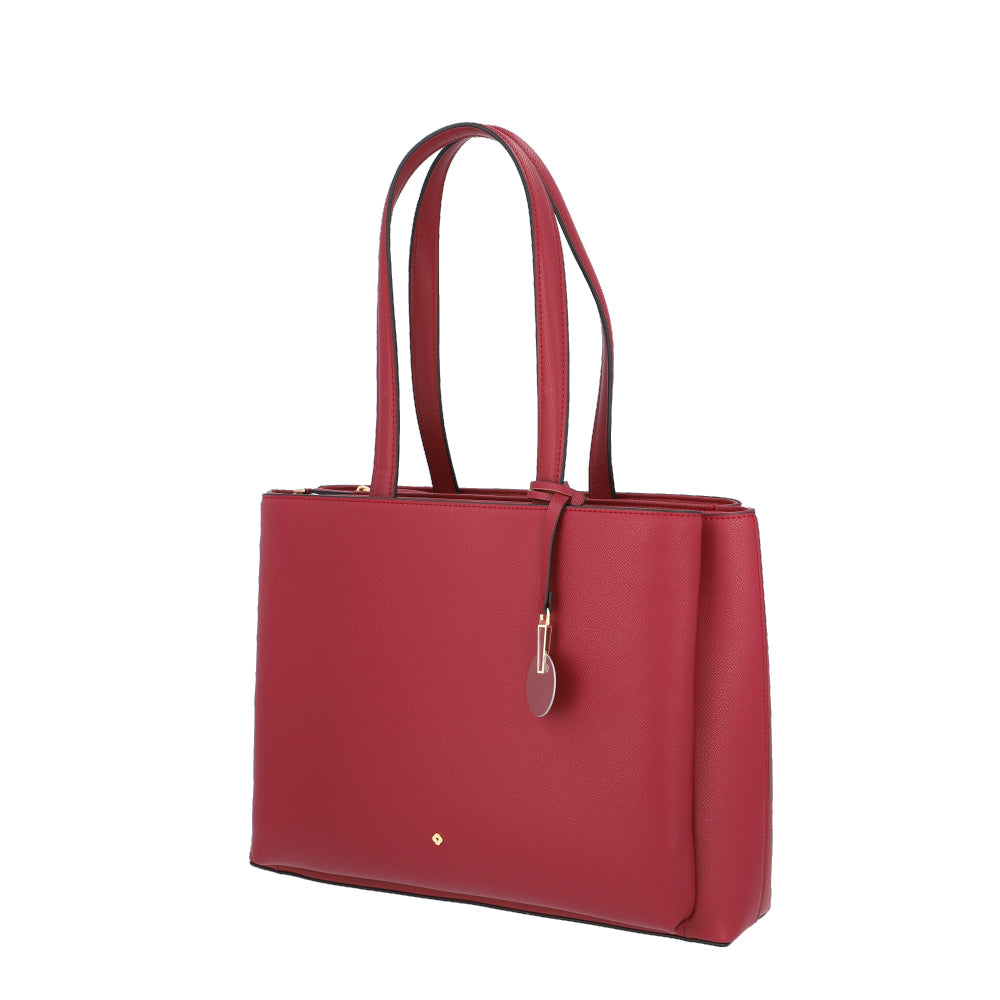 Tote Bag Roundtheclock Shopping Bag 14.1" Bordeaux