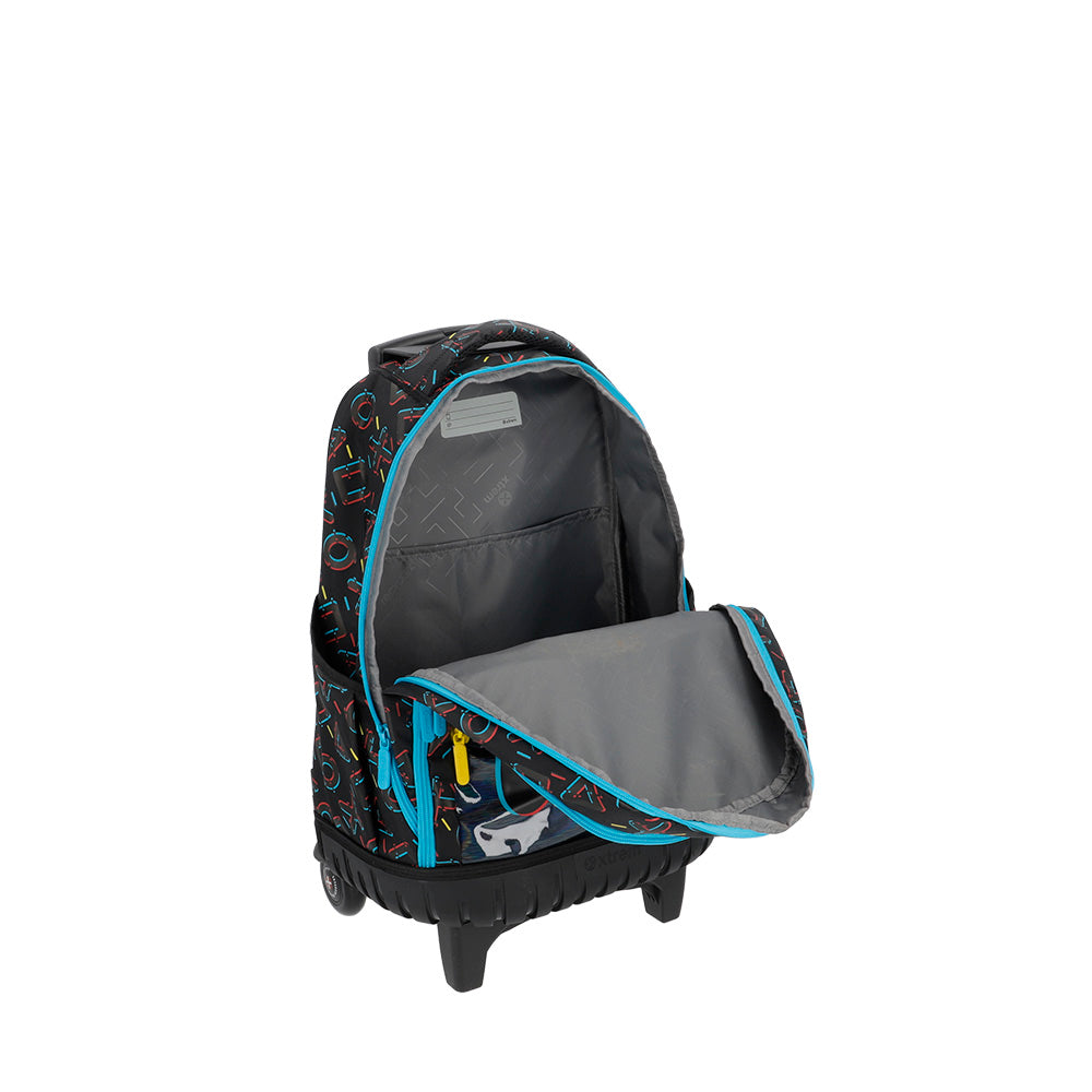 Mochila de Rodinha masculina infantil Cross preta