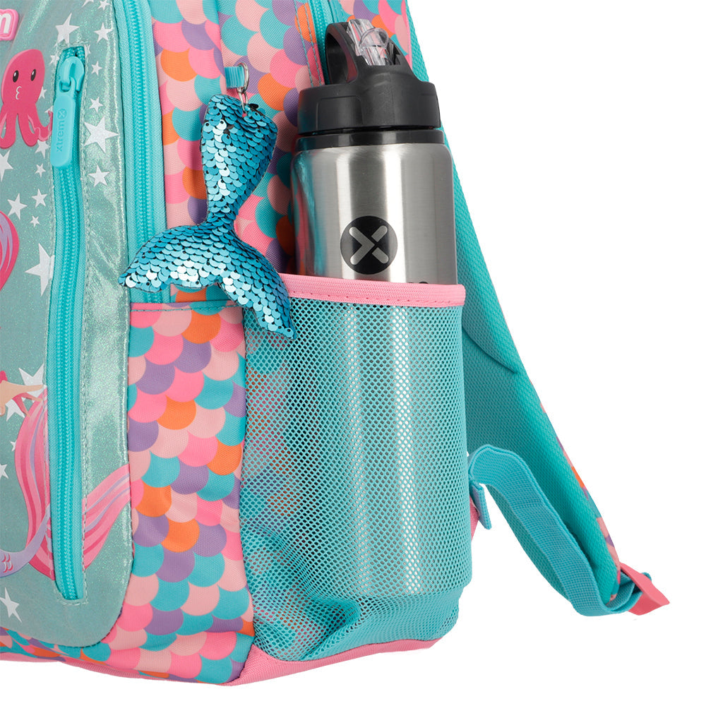 Mochila feminina infantil Logan Sereia Rosa