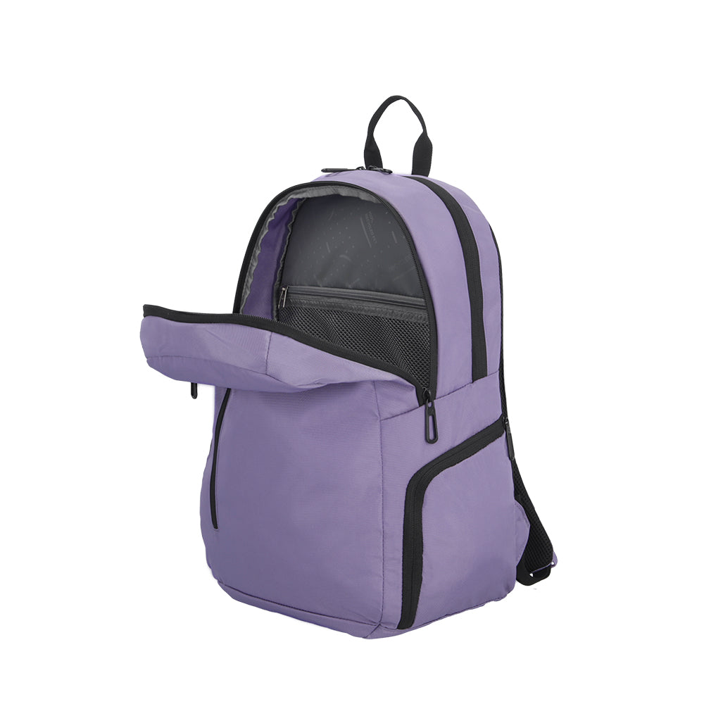 Mochila para laptop mujer Acceleration Riverland morado 17