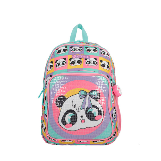 Mochila feminina infantil Hopper Panda Colorida