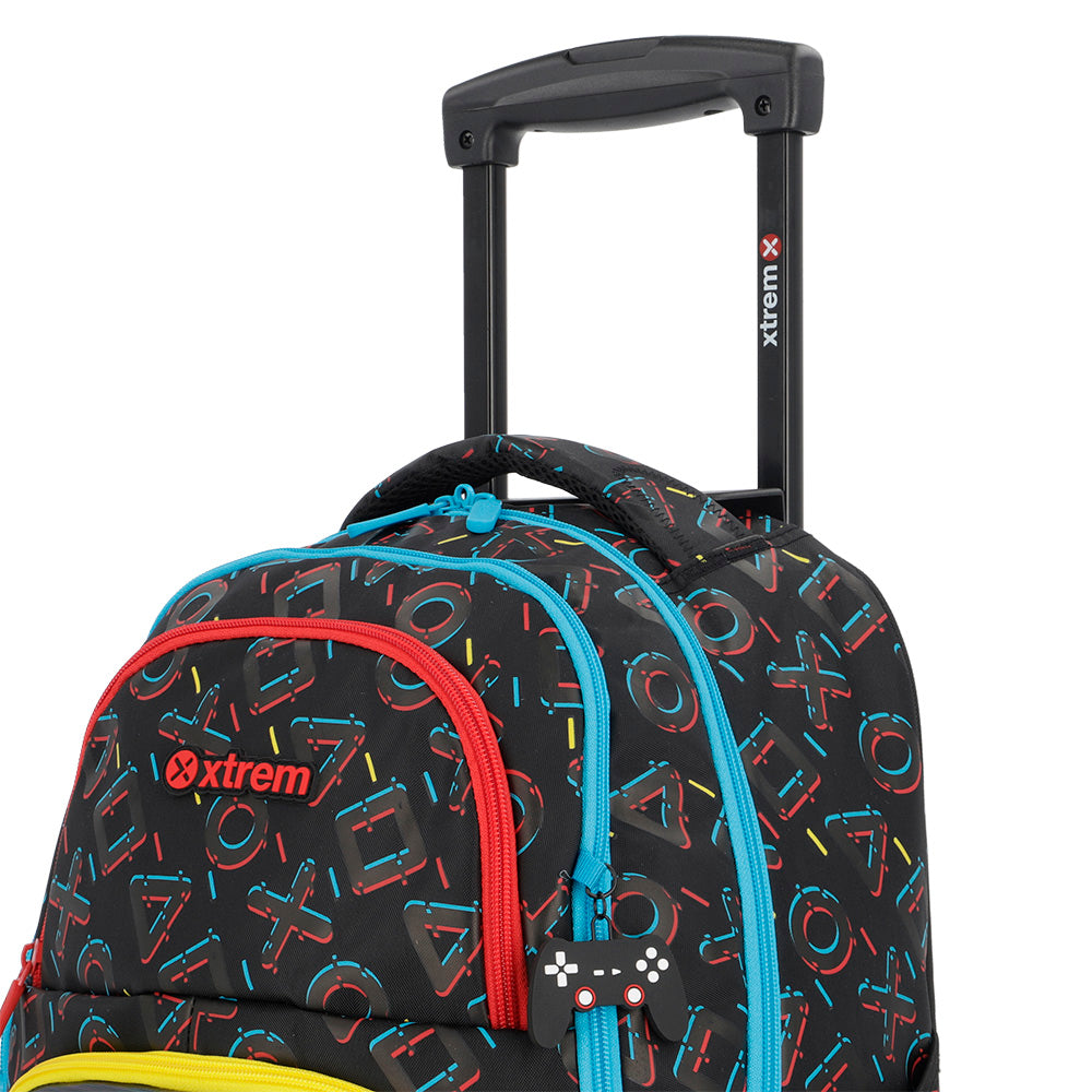 Mochila de Rodinha masculina infantil Cross preta