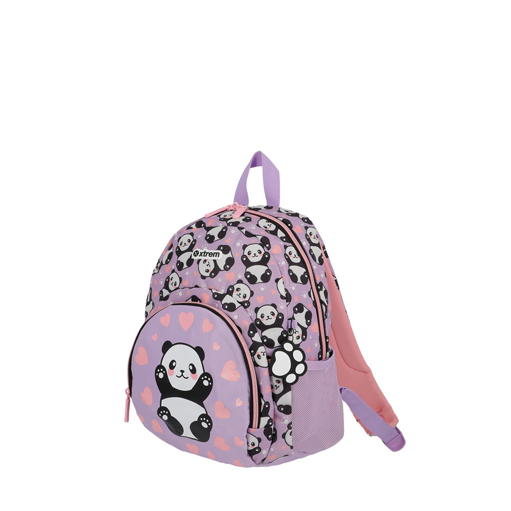 Mochila feminina infantil Power Panda Lilás