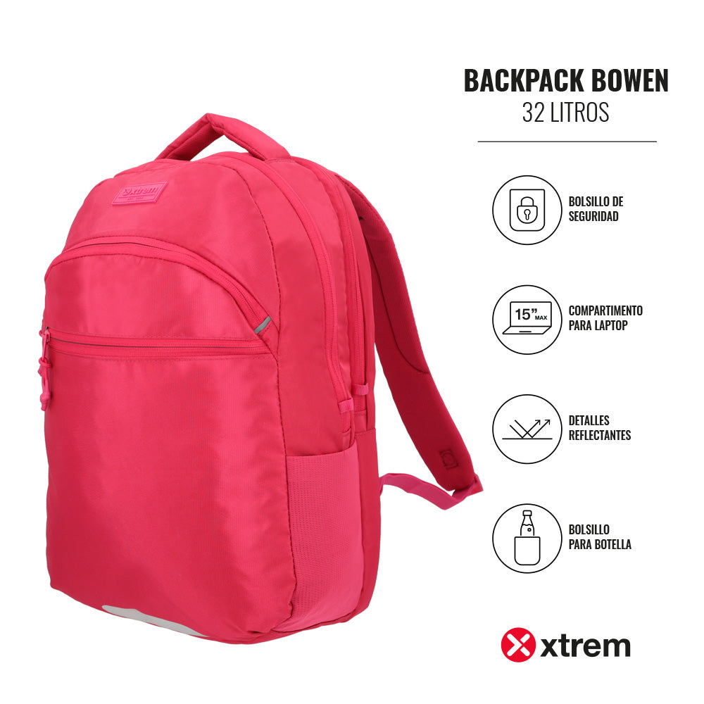 Mochila para Notebook 15" Feminina Bowen Rosa