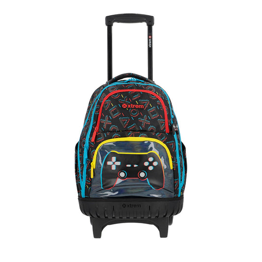 Mochila de Rodinha masculina infantil Cross preta