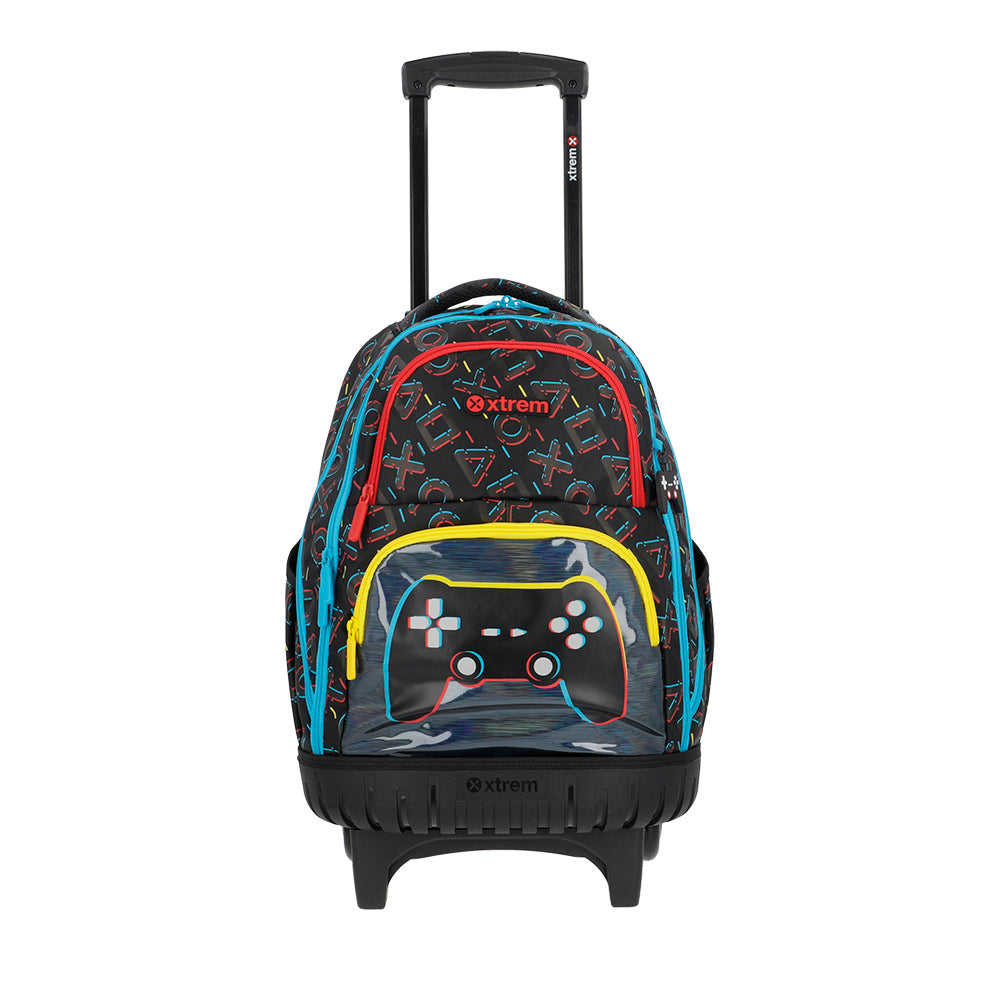 Mochila de Rodinha masculina infantil Cross preta