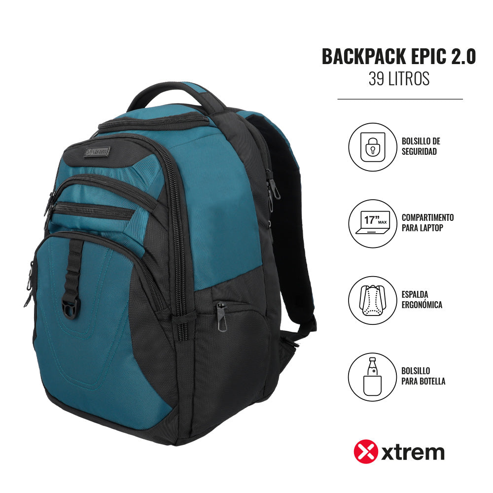 Mochila para Notebook 17" masculina West Azul