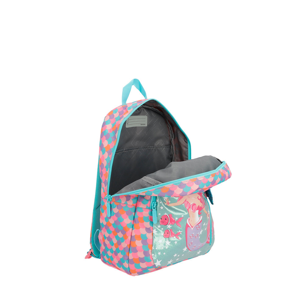 Mochila feminina infantil Logan Sereia Rosa