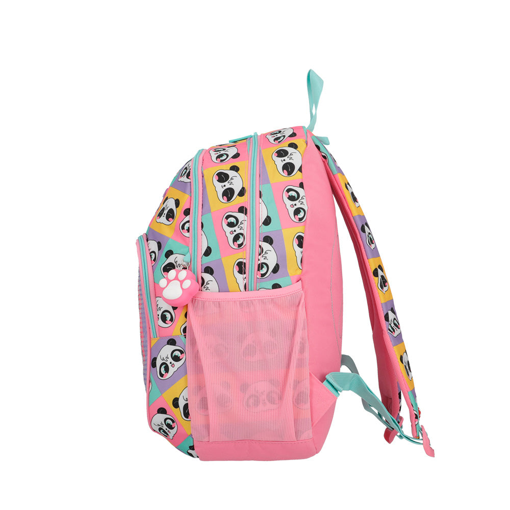 Mochila feminina infantil Hopper Panda Colorida